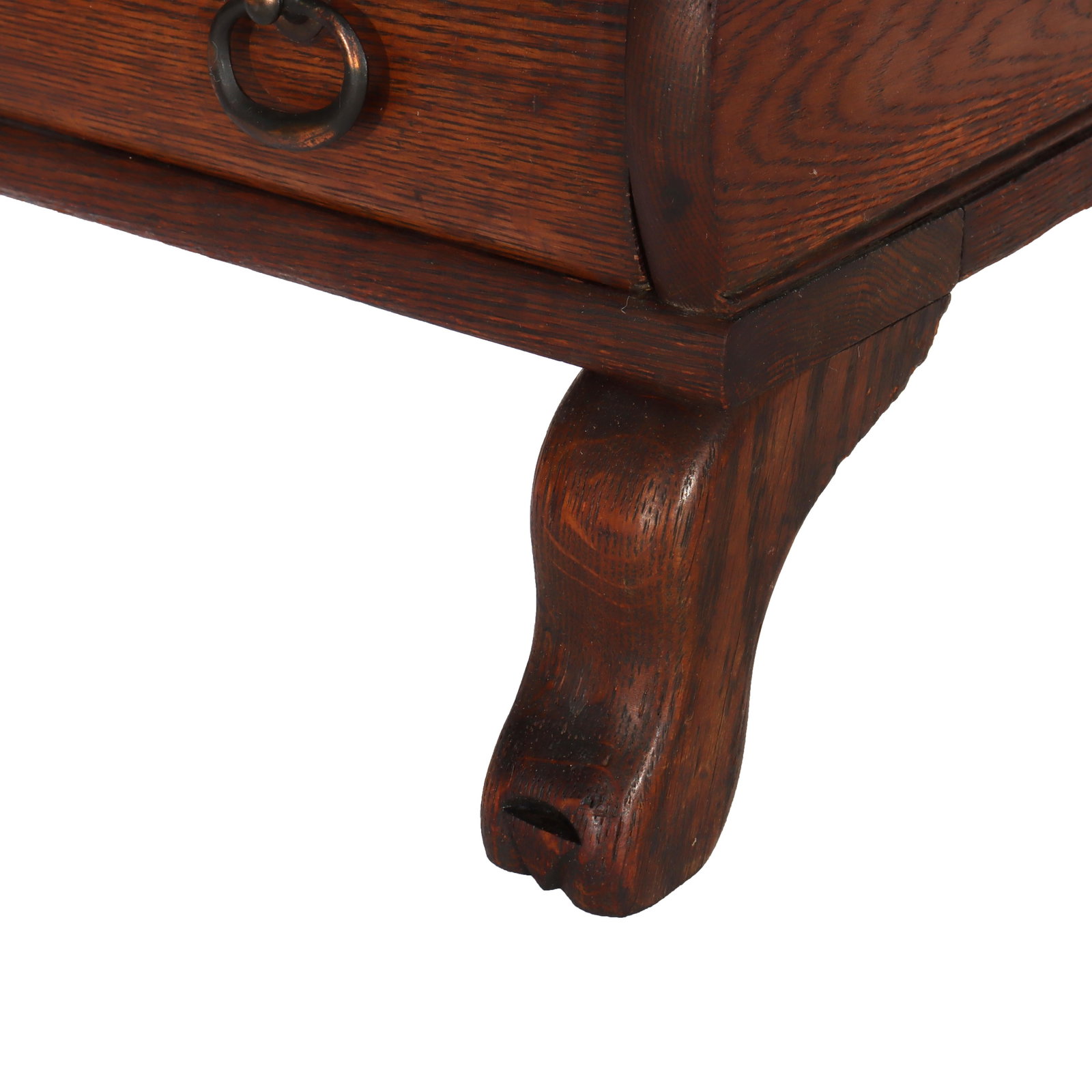 Oak Barrister Bookcase by Lundstrom 2-Stack Leaded Glass C1910 - 3