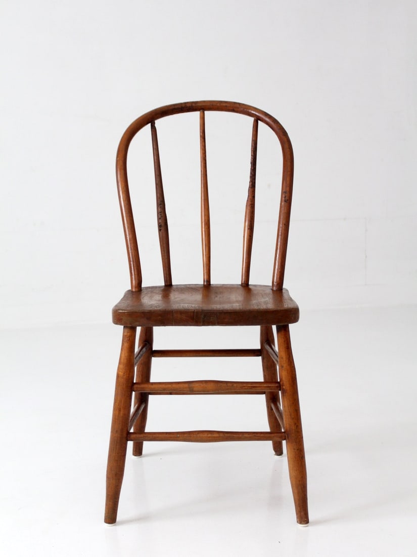 Windsor bow back farmhouse dining chair antique (1 of 14)