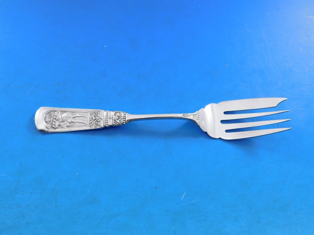 Gorham Fontainebleau Sterling Silver Salad Fork 6 Rare Multi-Motif (1 of 4)
