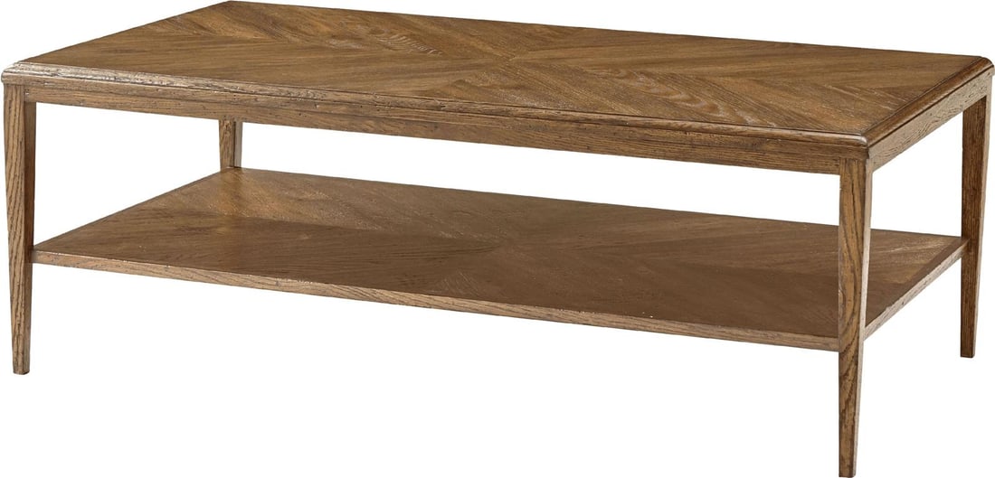 Theodore Alexander Nova Cocktail Table Dawn Finish Solid Wood (1 of 1)