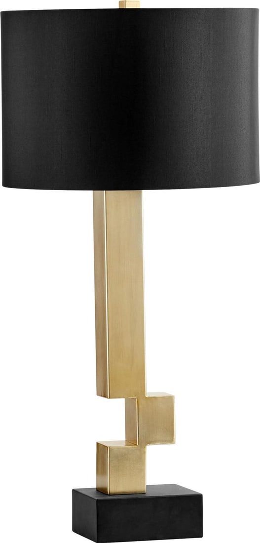 Cyan Rendezvous Gold Black Transitional Table Lamp 31.25 inches (1 of 2)