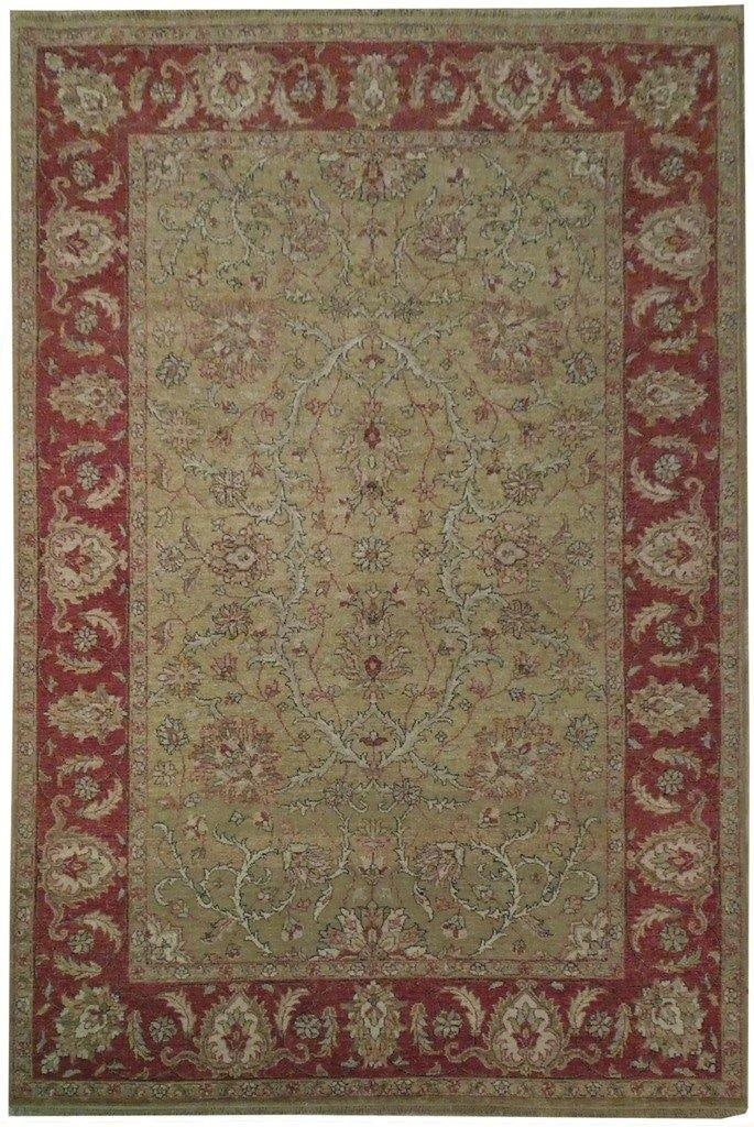 6' x 9' Handmade Vegetable Dyed Chobi Rug in Neutral Hues (1 of 6)