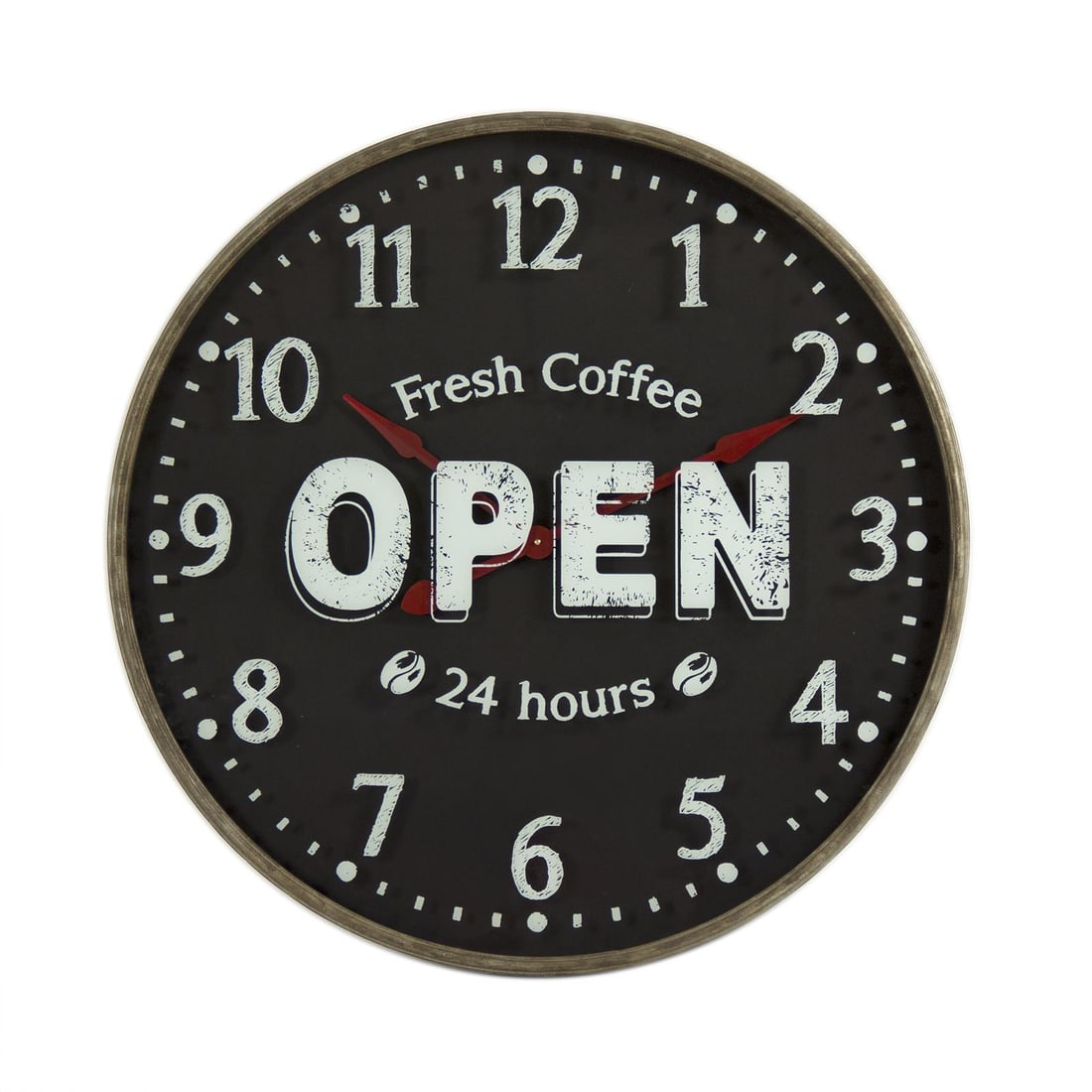 Zentique Elegant Iron Wall Clock Transitional Style Polished Finish (1 of 3)