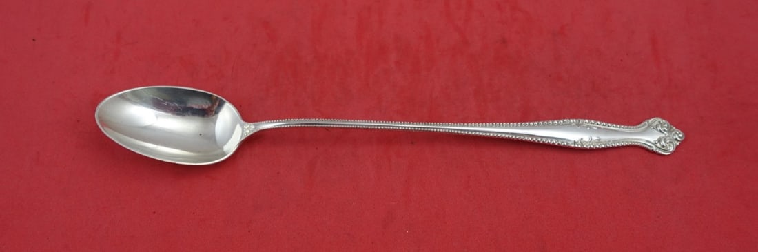 Rare Towle Canterbury Sterling Silver Iced Tea Spoon 8.5" (1 of 2)