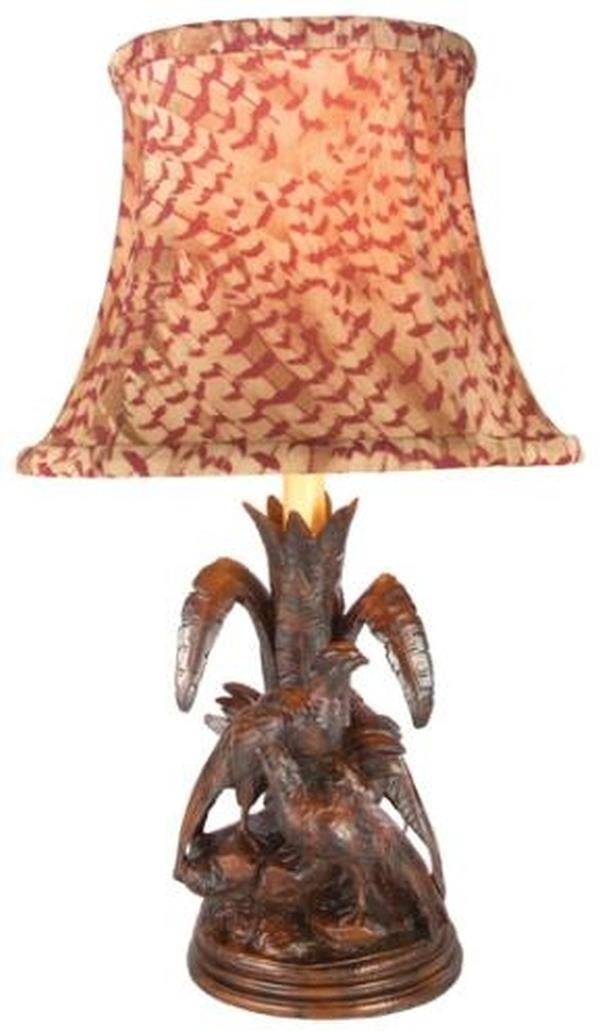Charming Rustic Pheasant Birds Table Lamp Lodge Style (1 of 1)