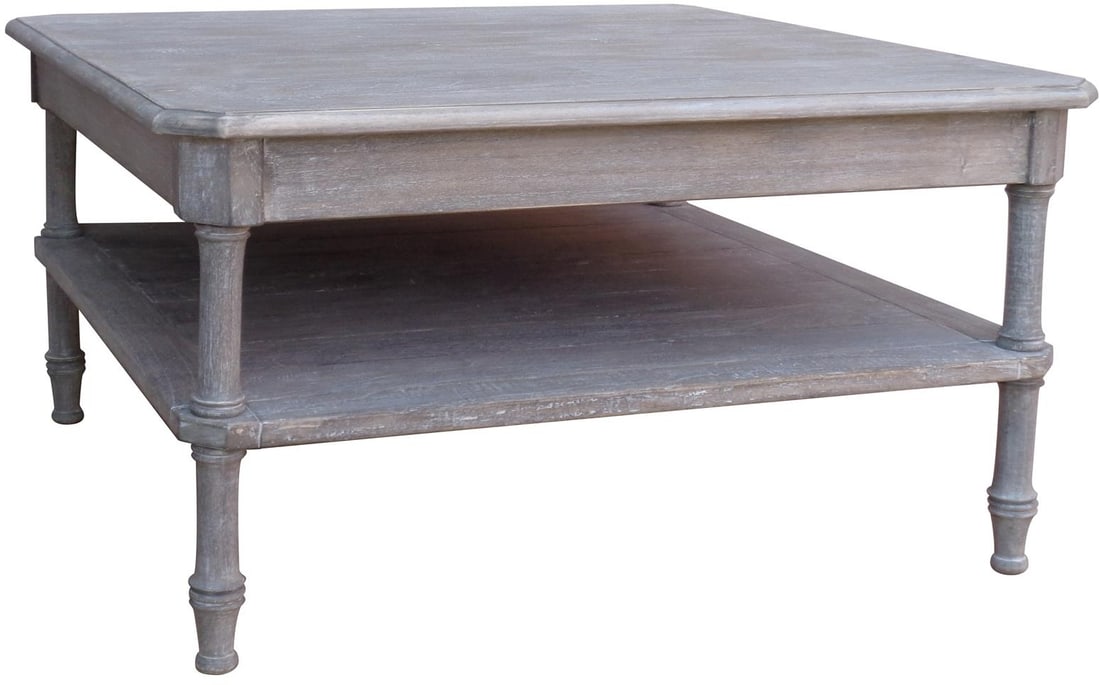 Trade Winds Riverwash Square Coffee Table 37x37 Inches: Trade Winds Riverwash Square Coffee Table 37x37 Inches Enhance your living space with this Elegant Square Coffee Table, crafted in a stunning Riverwash finish. Designed with a transitional style, this