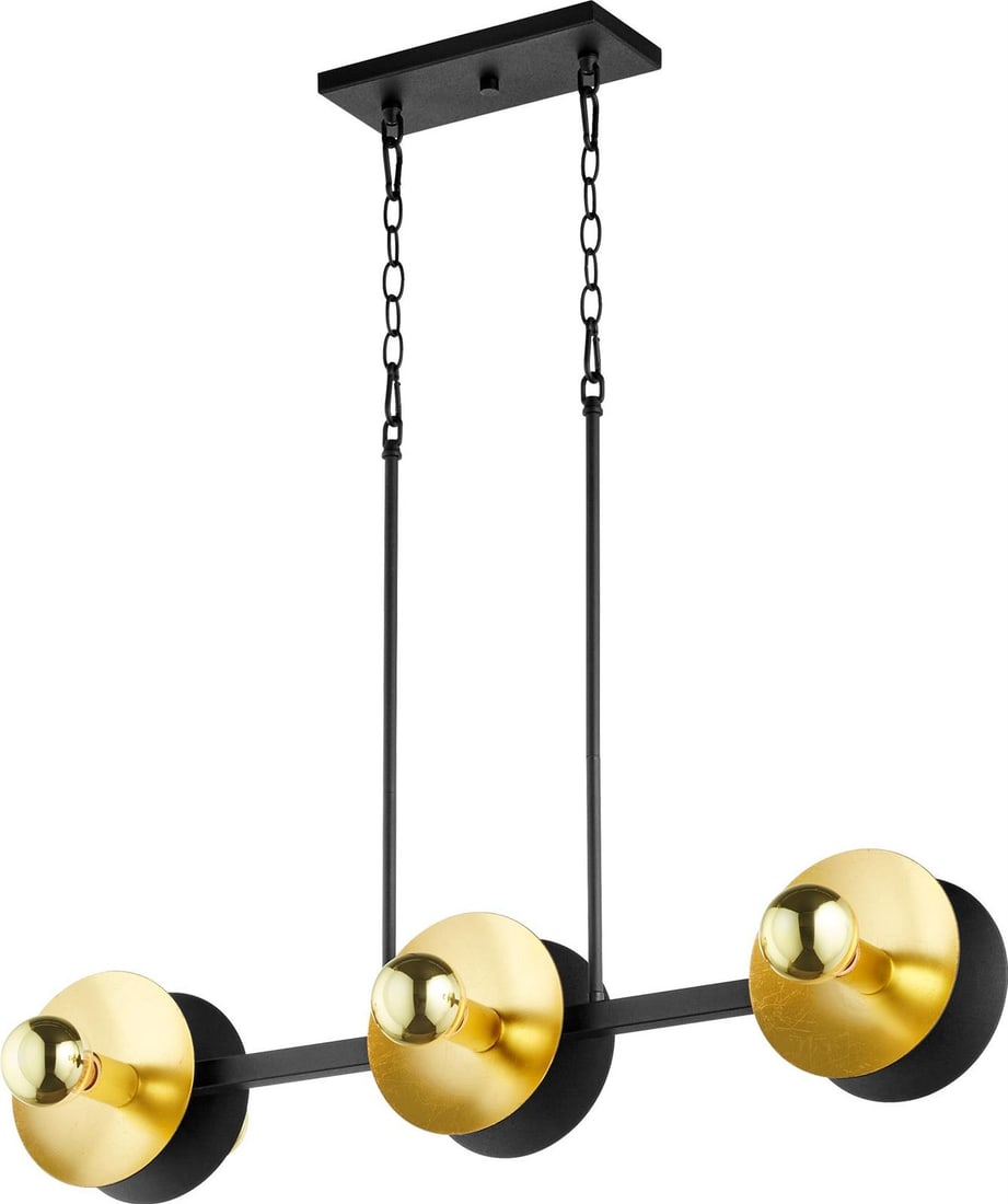 Cyan Artemis Industrial Pendant Light Gold Leaf Noir 36 Inch (1 of 2)