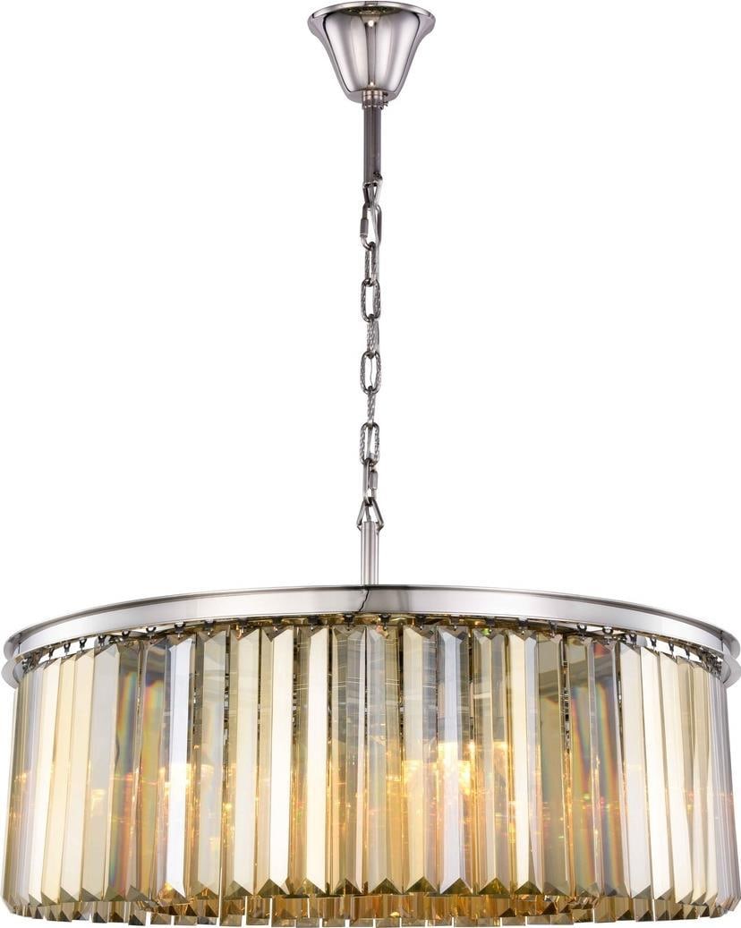 Elegant Sydney Gold Crystal Bowl Chandelier 10 Bulbs UL-Listed (1 of 1)