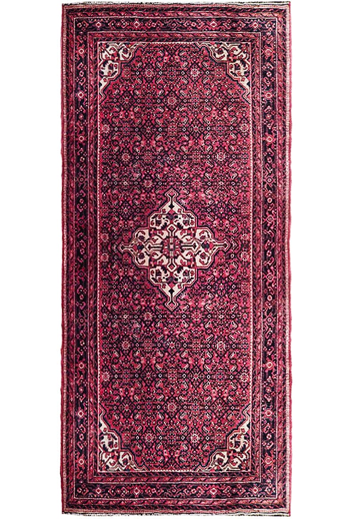 5.7 x 10.3 Red Semi-Antique Persian Herati Runner Handmade in Iran: 5.7 x 10.3 Red Semi-Antique Persian Herati Runner Handmade in Iran Free continental US Shipping Enhance your home with this exquisite 5.7 x 10.3 Red Semi-Antique Persian Herati Runner, handcrafted by 