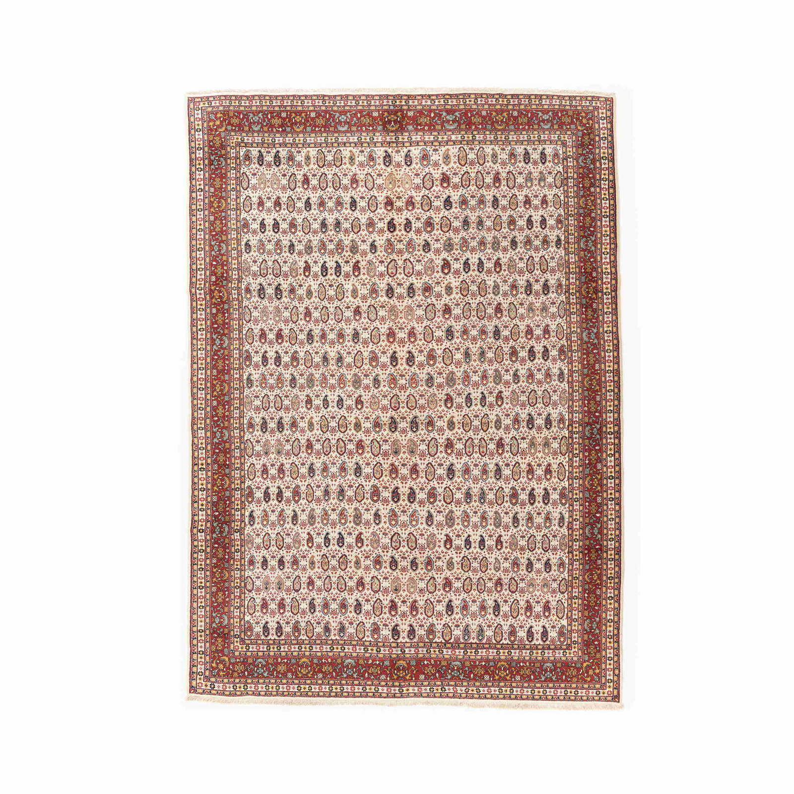 Authentic Handmade Hereke Wool on Cotton Carpet 89.4 x 126 Inches: Authentic Handmade Hereke Wool on Cotton Carpet 89.4 x 126 Inches This Authentic Handmade Hereke Carpet showcases exquisite craftsmanship, featuring a luxurious blend of wool on cotton. With its intri