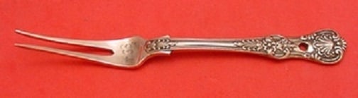 Tiffany & Co English King 2-Tine Copper Fruit Fork Rare One of a Kind: Tiffany & Co English King 2-Tine Copper Fruit Fork Rare One of a Kind Discover a rare and unique piece of craftsmanship with this English King fruit fork by Tiffany & Co. This exquisite two-tine