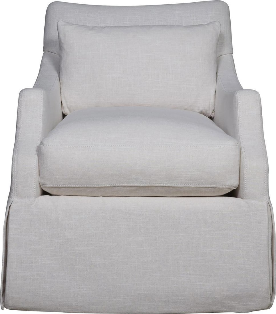 Margaux Swivel Accent Chair Espresso Kasler Cream Transitional Design: Margaux Swivel Accent Chair Espresso Kasler Cream Transitional Design Introducing the stylish Margaux Accent Chair, designed with a swivel base for added functionality. This transitional-style chair