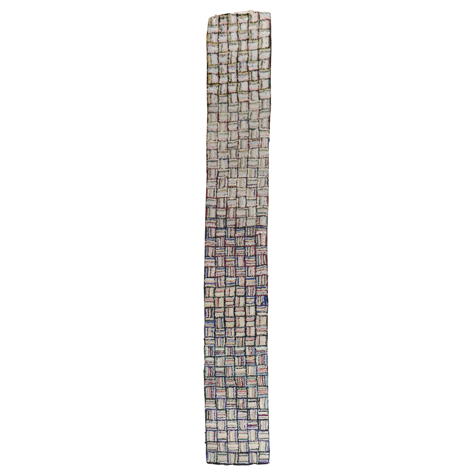 Mid-20th Century American Hand-Knotted Jute Runner 1'6" x 11'7" (1 of 8)