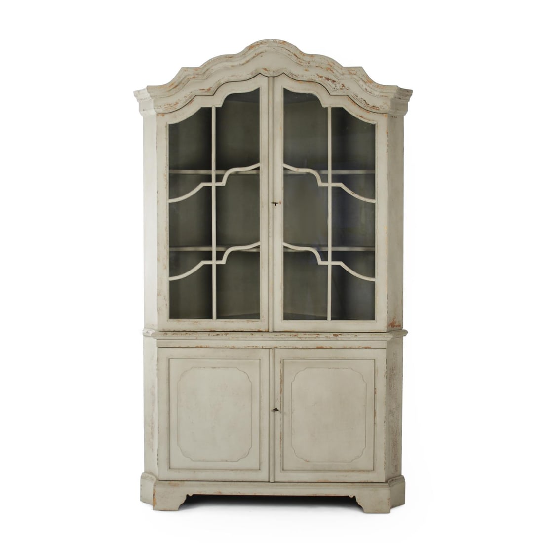 Zentique Dennis Display Cabinet English Traditional Pine Plywood Poplar 90H 53W 33D (1 of 2)
