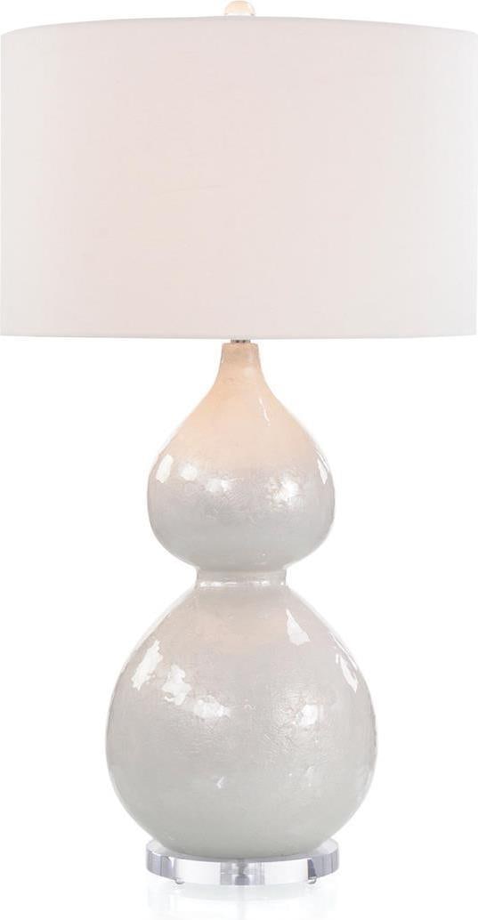 John-Richard 36 Inch Traditional White Pearl Table Lamp (1 of 2)
