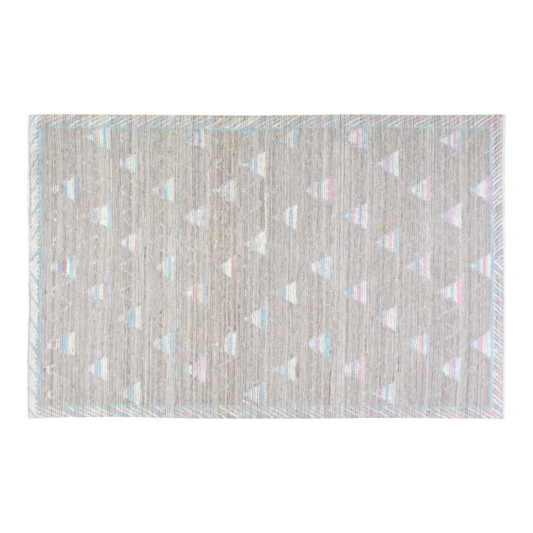 6'5" x 10'1" Hand-Knotted Wool Rug in Moroccan Style: 6'5" x 10'1" Hand-Knotted Wool Rug in Moroccan Style This Moroccan Hi-Low hand-knotted wool rug showcases traditional craftsmanship paired with a modern design sensibility. The rug's durable and soft 