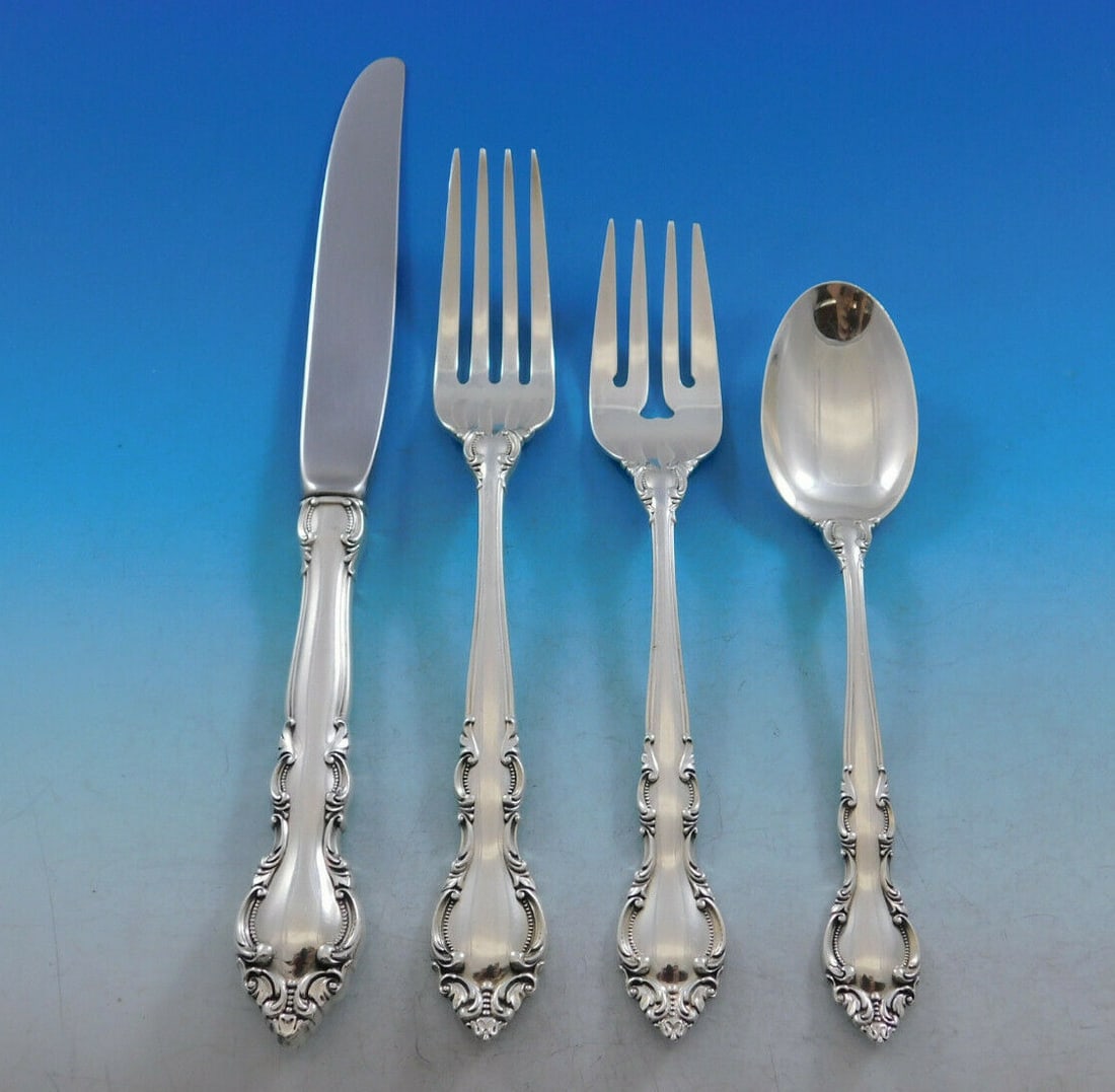 Lunt Malvern Sterling Silver Flatware Set for 12 - 55 Pieces (1 of 9)