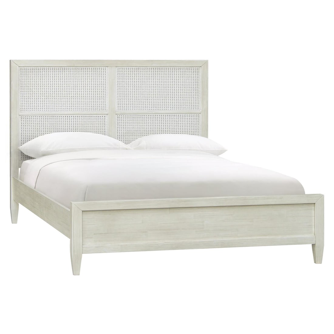 Lugano Bed in Reclaimed Acacia Wood Whitewash Finish (1 of 2)