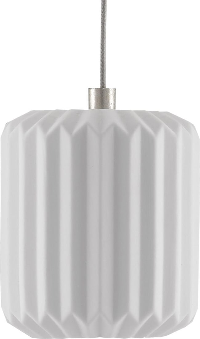 Currey Dove Collection Ceramic Pleated Shade Pendant Light (1 of 2)