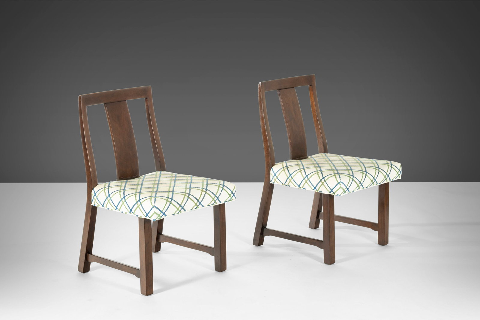 Dunbar Model 294W Side Chairs by Edward Wormley Mahogany Pair (1 of 10)