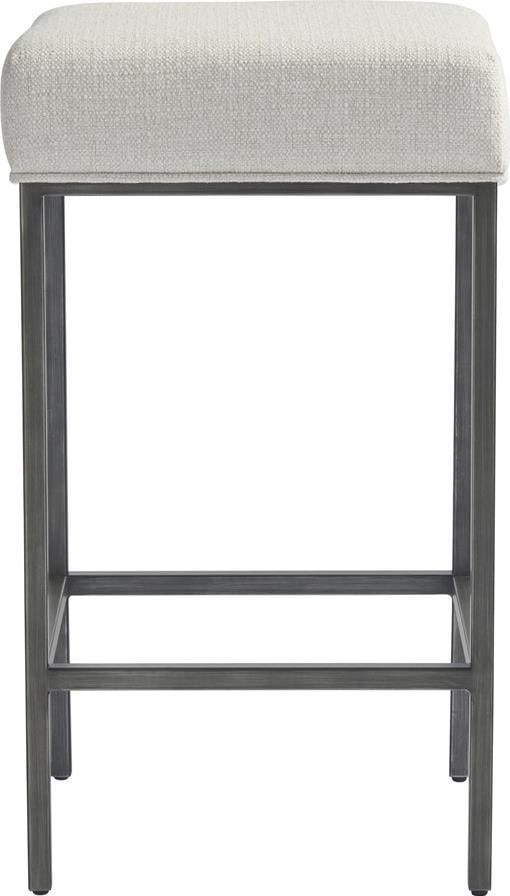 Rustic Mitchell Console Table with Graystone Finish and 3 Stools - 3