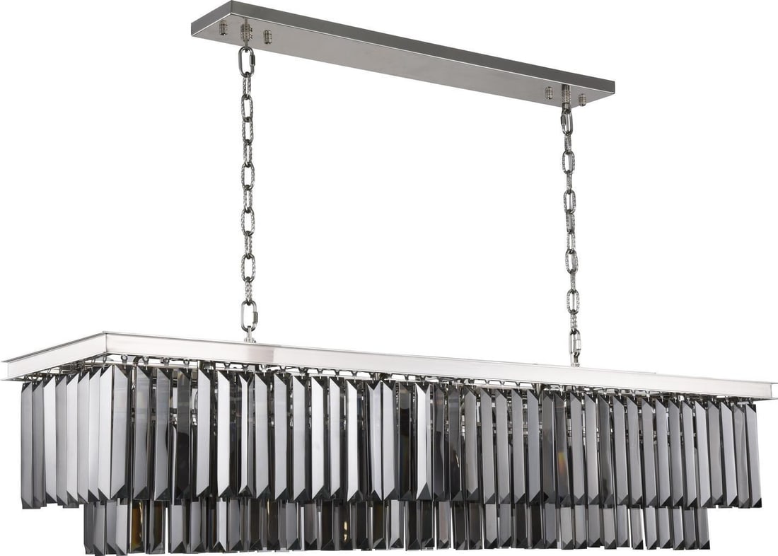 Elegant Lighting Classic Sydney Pendant Polished Nickel Royal-Cut Crystal (1 of 1)