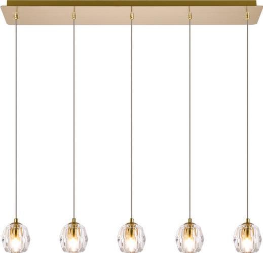 Elegant Eren Crystal Glass Pendant Lamp UL Listed 5 Bulbs (1 of 1)