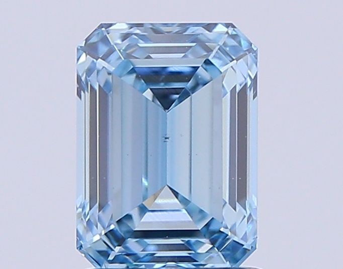 Loose Diamond - EMERALD 1.44ct Fancy Vivid Blue VS1: Loose Diamond - EMERALD 1.44ct Fancy Vivid Blue VS1 Source: This is a real non-mined Diamond that has been grown in a lab Shape: EMERALD Carats: 1.44 Color: Fancy Vivid Blue Certification: NONE Video: