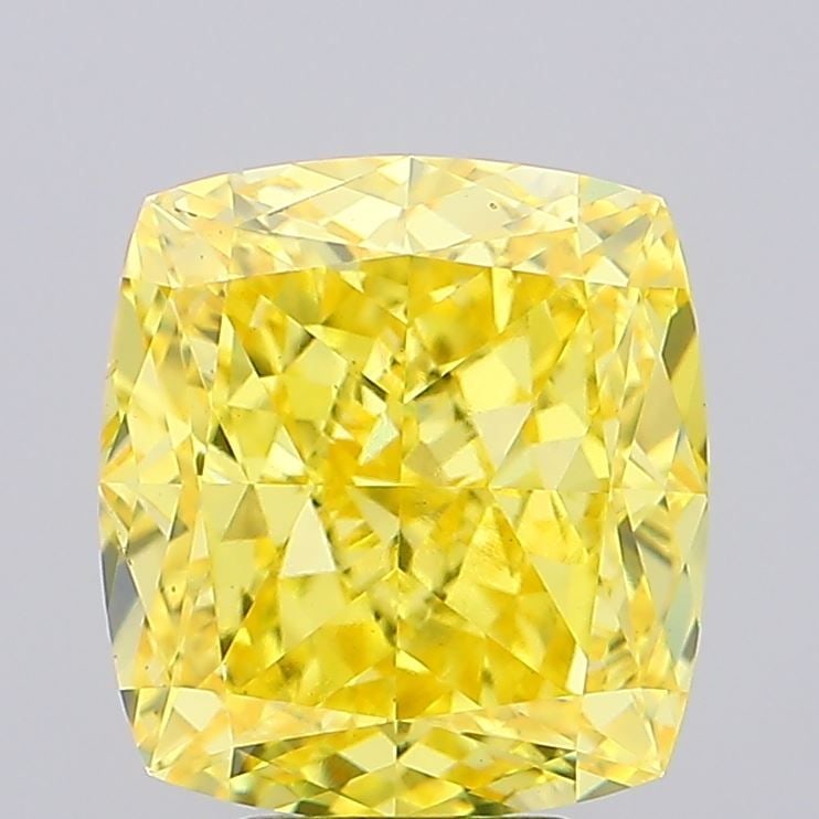 Loose Diamond - CUSHION MODIFIED 7.06ct Fancy Vivid Yellow VS1: Loose Diamond - CUSHION MODIFIED 7.06ct Fancy Vivid Yellow VS1 Source: This is a real non-mined Diamond that has been grown in a lab Shape: CUSHION MODIFIED Carats: 7.06 Color: Fancy Vivid Yellow