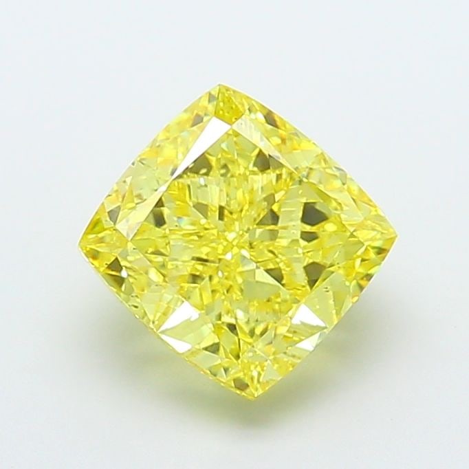 Loose Diamond - CUSHION MODIFIED 5.03ct Fancy Intense Yellow VS2: Loose Diamond - CUSHION MODIFIED 5.03ct Fancy Intense Yellow VS2 Source: This is a real non-mined Diamond that has been grown in a lab Shape: CUSHION MODIFIED Carats: 5.03 Color: Fancy Intense Yellow 