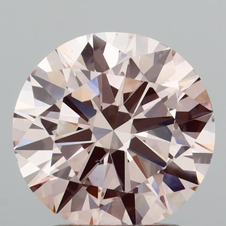 Ideal Loose Diamond - ROUND 2.0ct Fancy Light Brownish Pink VS2: Ideal Loose Diamond - ROUND 2.0ct Fancy Light Brownish Pink VS2 Source: This is a real non-mined Diamond that has been grown in a lab Shape: ROUND Carats: 2.0 Color: Fancy Light Brownish Pink Certific