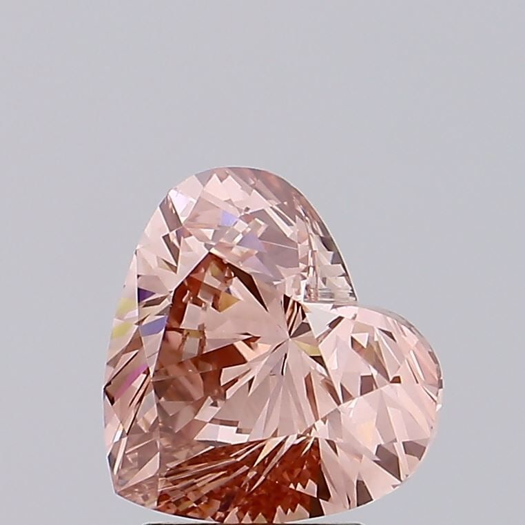 Loose Diamond - HEART 2.96ct Fancy Intense Brownish Pink VS1: Loose Diamond - HEART 2.96ct Fancy Intense Brownish Pink VS1 Source: This is a real non-mined Diamond that has been grown in a lab Shape: HEART Carats: 2.96 Color: Fancy Intense Brownish Pink