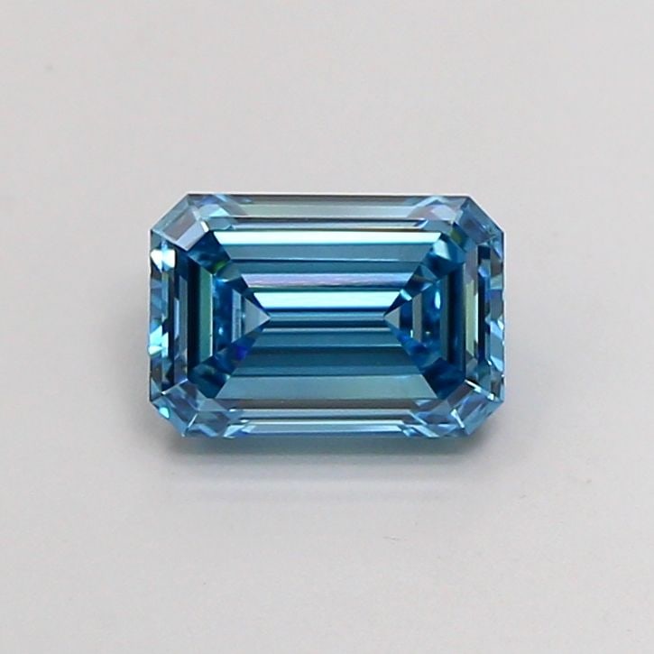 Loose Diamond - EMERALD 1.39ct Fancy Vivid Blue VVS2: Loose Diamond - EMERALD 1.39ct Fancy Vivid Blue VVS2 Source: This is a real non-mined Diamond that has been grown in a lab Shape: EMERALD Carats: 1.39 Color: Fancy Vivid Blue Certification: IGI
