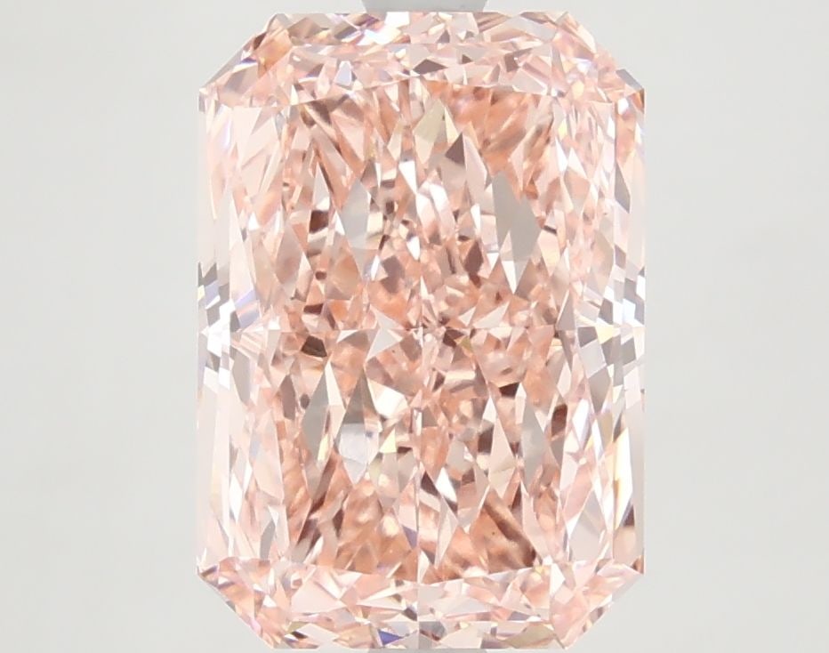 Loose Diamond - RADIANT 4.24ct Fancy Vivid Pink VS1: Loose Diamond - RADIANT 4.24ct Fancy Vivid Pink VS1 Source: This is a real non-mined Diamond that has been grown in a lab Shape: RADIANT Carats: 4.24 Color: Fancy Vivid Pink Certification: IGI Video: