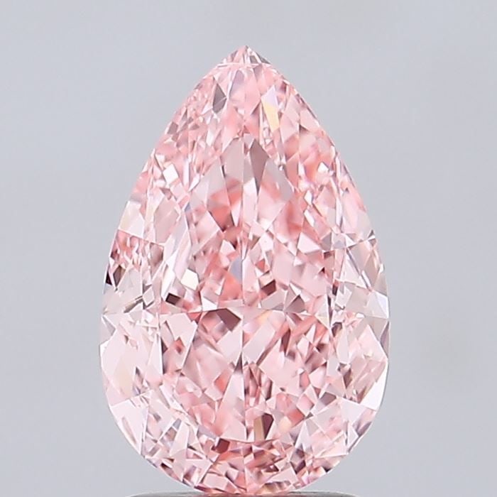 Loose Diamond - PEAR 2.5ct Fancy Vivid Pink VVS1: Loose Diamond - PEAR 2.5ct Fancy Vivid Pink VVS1 Source: This is a real non-mined Diamond that has been grown in a lab Shape: PEAR Carats: 2.5 Color: Fancy Vivid Pink Certification: IGI Video: