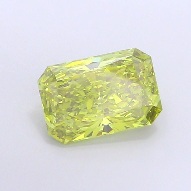Loose Diamond - RADIANT 3.04ct Fancy Intense Greenish Yellow VS2: Loose Diamond - RADIANT 3.04ct Fancy Intense Greenish Yellow VS2 Source: This is a real non-mined Diamond that has been grown in a lab Shape: RADIANT Carats: 3.04 Color: Fancy Intense Greenish Yellow 