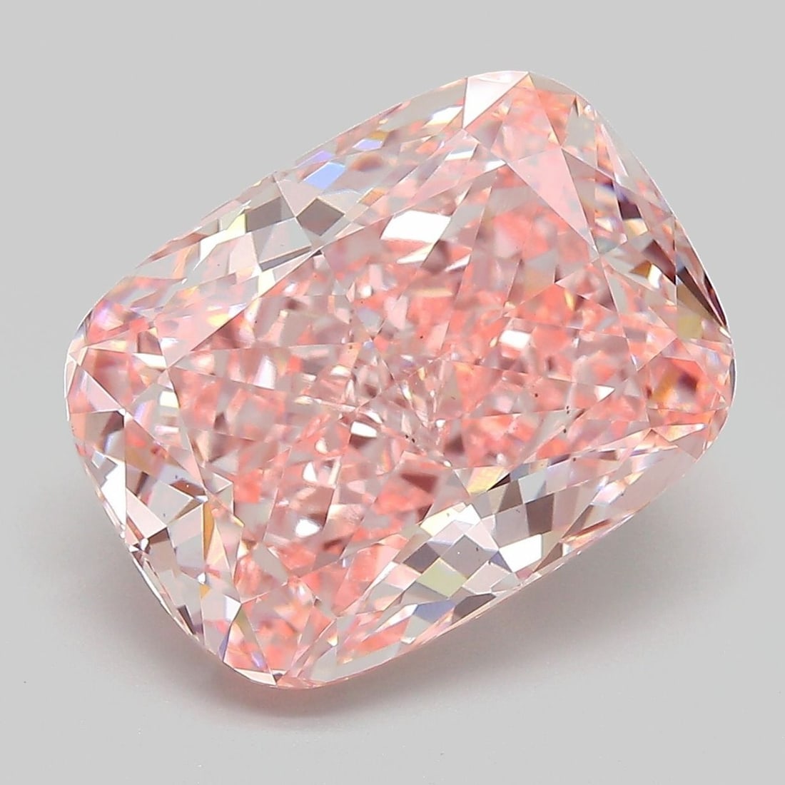 Loose Diamond - CUSHION MODIFIED 9.08ct Fancy Intense Pink VS1: Loose Diamond - CUSHION MODIFIED 9.08ct Fancy Intense Pink VS1 Source: This is a real non-mined Diamond that has been grown in a lab Shape: CUSHION MODIFIED Carats: 9.08 Color: Fancy Intense Pink Cert