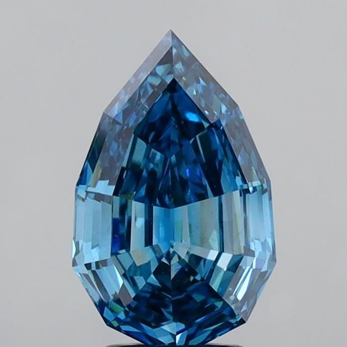Loose Diamond - PEAR 3.15ct Fancy Vivid Blue VS1: Loose Diamond - PEAR 3.15ct Fancy Vivid Blue VS1 Source: This is a real non-mined Diamond that has been grown in a lab Shape: PEAR Carats: 3.15 Color: Fancy Vivid Blue Certification: IGI Video: