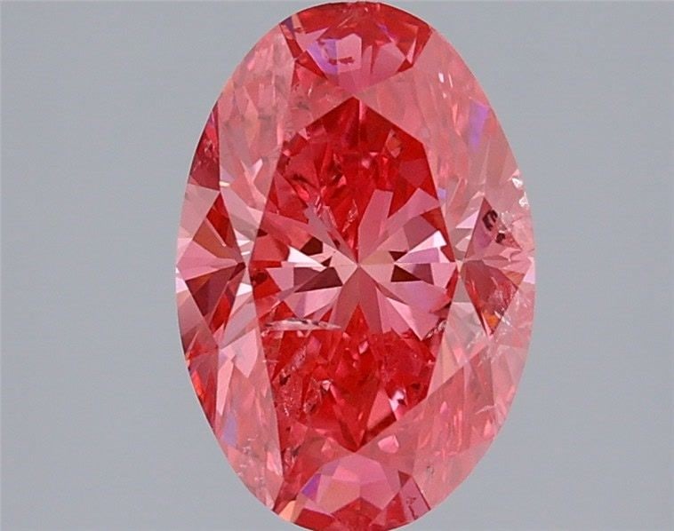 Loose Diamond - OVAL 2.01ct Fancy Vivid Pink SI2: Loose Diamond - OVAL 2.01ct Fancy Vivid Pink SI2 Source: This is a real non-mined Diamond that has been grown in a lab Shape: OVAL Carats: 2.01 Color: Fancy Vivid Pink Certification: IGI Video: