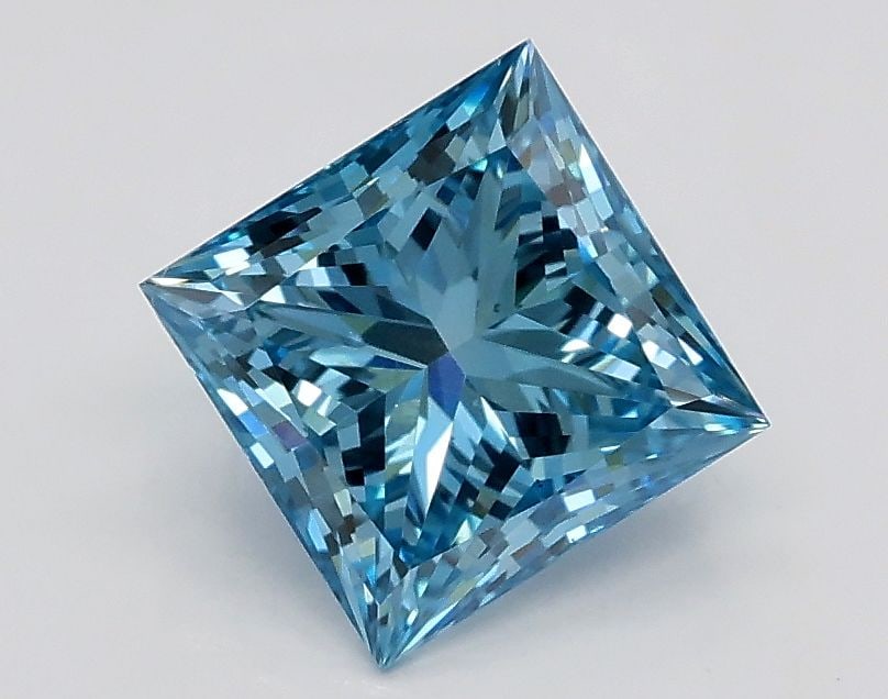 Loose Diamond - PRINCESS 1.1ct Fancy Vivid Blue VS1: Loose Diamond - PRINCESS 1.1ct Fancy Vivid Blue VS1 Source: This is a real non-mined Diamond that has been grown in a lab Shape: PRINCESS Carats: 1.1 Color: Fancy Vivid Blue Certification: IGI Video: