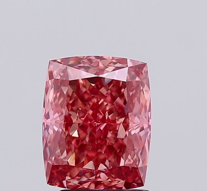 Loose Diamond - CUSHION MODIFIED 2.1ct Fancy Vivid Pink VS2: Loose Diamond - CUSHION MODIFIED 2.1ct Fancy Vivid Pink VS2 Source: This is a real non-mined Diamond that has been grown in a lab Shape: CUSHION MODIFIED Carats: 2.1 Color: Fancy Vivid Pink Certificat