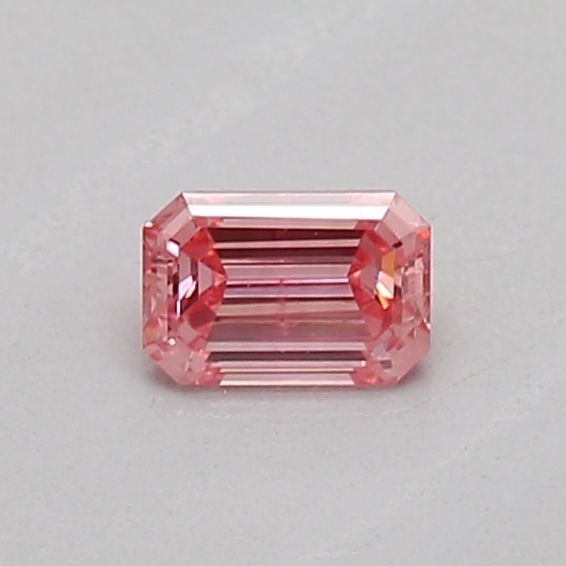 Loose Diamond - EMERALD 0.16ct Fancy Vivid Pink SI1: Loose Diamond - EMERALD 0.16ct Fancy Vivid Pink SI1 Source: This is a real non-mined Diamond that has been grown in a lab Shape: EMERALD Carats: 0.16 Color: Fancy Vivid Pink Certification: IGI Video: