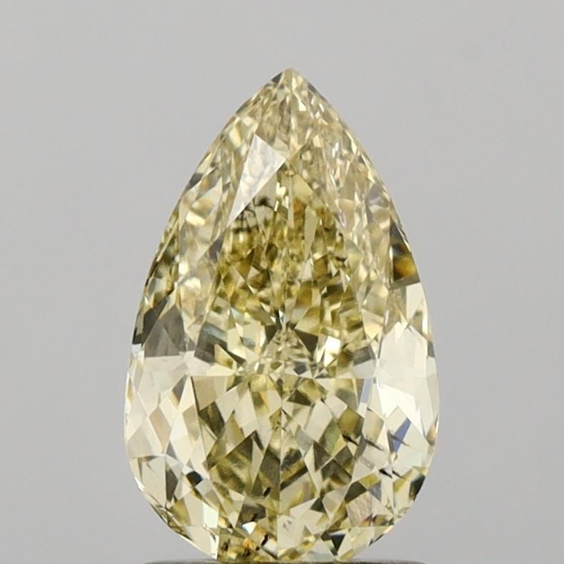 Loose Diamond - PEAR 1.5ct Fancy Light Yellow SI1: Loose Diamond - PEAR 1.5ct Fancy Light Yellow SI1 Source: This is a real non-mined Diamond that has been grown in a lab Shape: PEAR Carats: 1.5 Color: Fancy Light Yellow Certification: IGI Video: