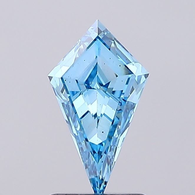Loose Diamond - KITE 1.0ct Fancy Vivid Blue VS2: Loose Diamond - KITE 1.0ct Fancy Vivid Blue VS2 Source: This is a real non-mined Diamond that has been grown in a lab Shape: KITE Carats: 1.0 Color: Fancy Vivid Blue Certification: NONE Video: