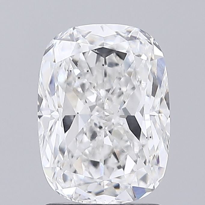 Loose Diamond - CUSHION MODIFIED 2.02ct E VS2: Loose Diamond - CUSHION MODIFIED 2.02ct E VS2 Source: This is a real non-mined Diamond that has been grown in a lab Shape: CUSHION MODIFIED Carats: 2.02 Color: E Clarity: VS2 Certification: IGI Video: