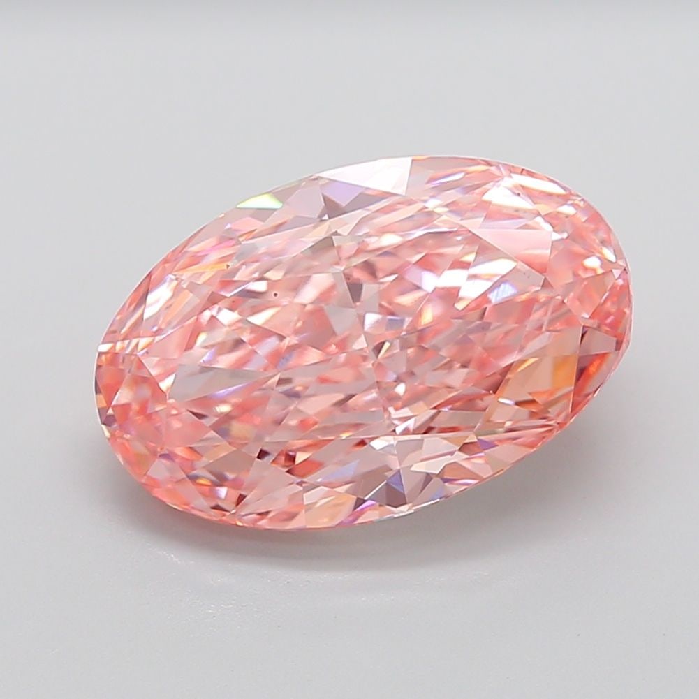 Loose Diamond - OVAL 10.07ct Fancy Vivid Pink VS2: Loose Diamond - OVAL 10.07ct Fancy Vivid Pink VS2 Source: This is a real non-mined Diamond that has been grown in a lab Shape: OVAL Carats: 10.07 Color: Fancy Vivid Pink Certification: IGI PLEASE NOTE
