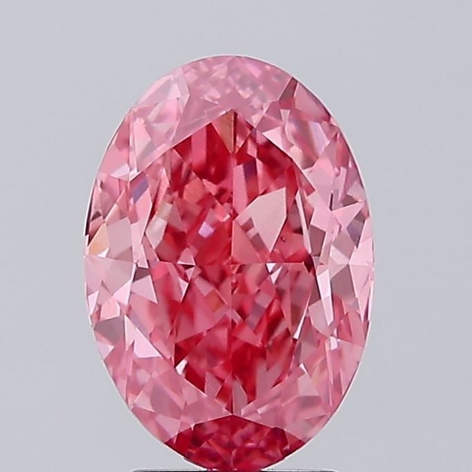 Loose Diamond - OVAL 3.21ct Fancy Vivid Pink VS1: Loose Diamond - OVAL 3.21ct Fancy Vivid Pink VS1 Source: This is a real non-mined Diamond that has been grown in a lab Shape: OVAL Carats: 3.21 Color: Fancy Vivid Pink Certification: IGI Video: