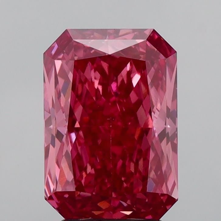 Loose Diamond - RADIANT 3.09ct Fancy Vivid Pink VS1: Loose Diamond - RADIANT 3.09ct Fancy Vivid Pink VS1 Source: This is a real non-mined Diamond that has been grown in a lab Shape: RADIANT Carats: 3.09 Color: Fancy Vivid Pink Certification: IGI Video: