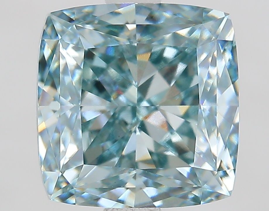 Loose Diamond - CUSHION MODIFIED 2.86ct Fancy Blue VS1: Loose Diamond - CUSHION MODIFIED 2.86ct Fancy Blue VS1 Source: This is a real non-mined Diamond that has been grown in a lab Shape: CUSHION MODIFIED Carats: 2.86 Color: Fancy Blue Certification: IGI V