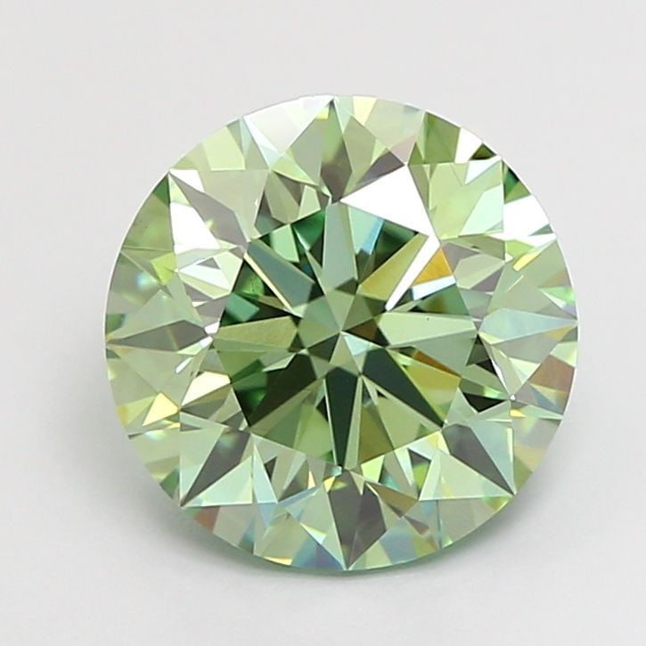 Loose Diamond - ROUND 3.01ct Fancy Vivid Green VS1: Loose Diamond - ROUND 3.01ct Fancy Vivid Green VS1 Source: This is a real non-mined Diamond that has been grown in a lab Shape: ROUND Carats: 3.01 Color: Fancy Vivid Green Certification: IGI Video: